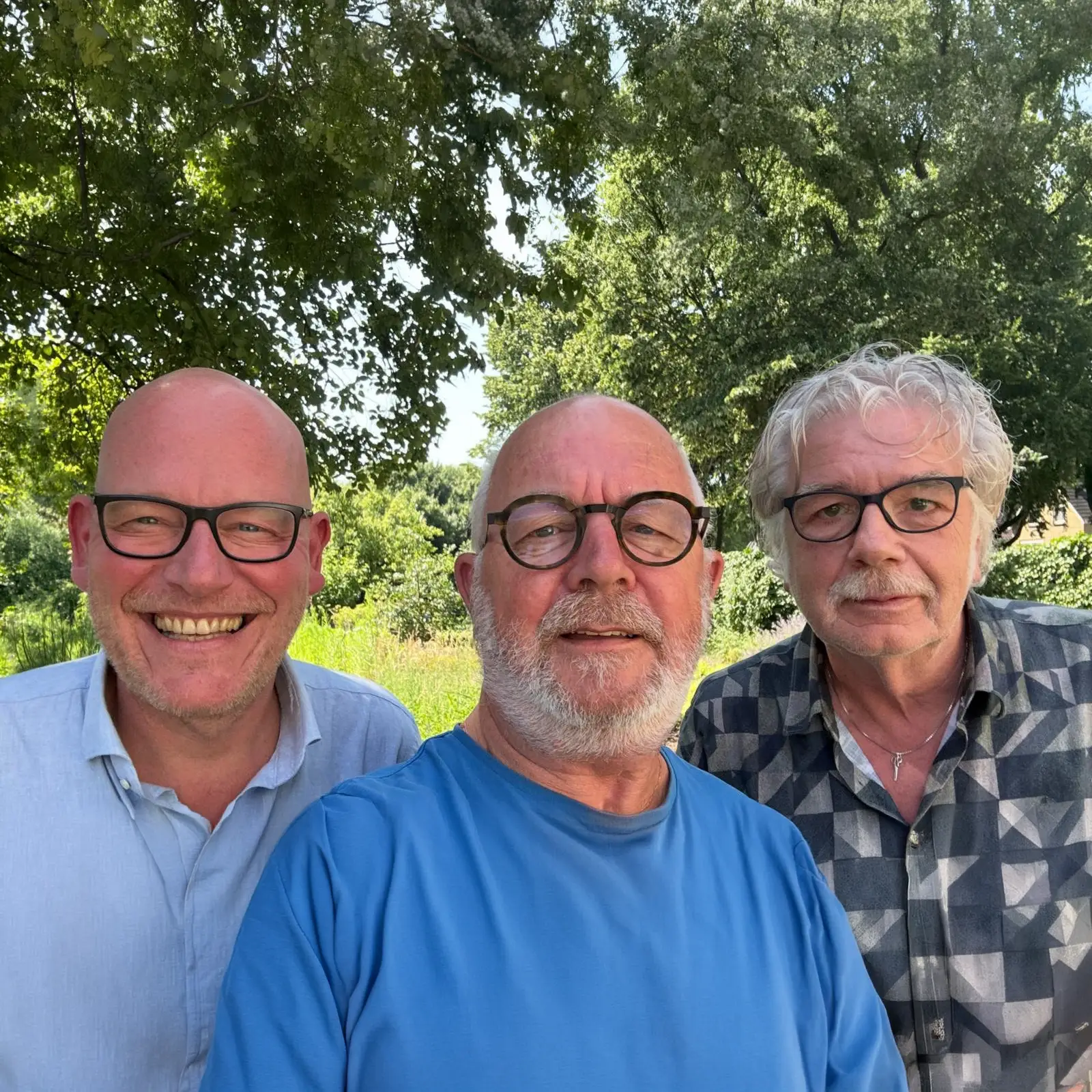 De mannen in gesprek met Eric De mannen in gesprek met Eric